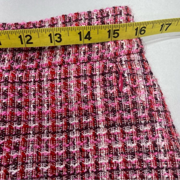Y2K PINK TWEED SKIRK WHITE HOUSE BLACK MARKET SZ 6 CLUELESS COLLEGE PREP - Picture 9 of 12